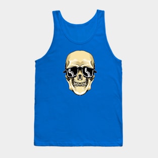 skull with sun glasses Tank Top